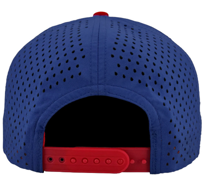 American Flag Acrylic Patch on Zapped Headwear Rope Hat