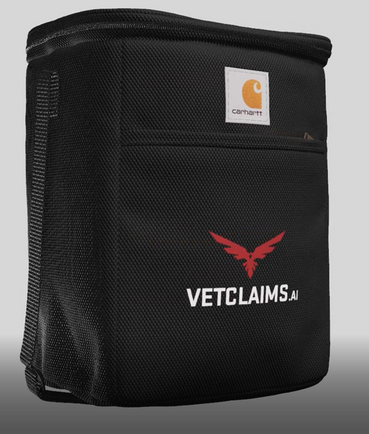 Carhartt Vertical 12- Can Cooler Vetclaims Logo