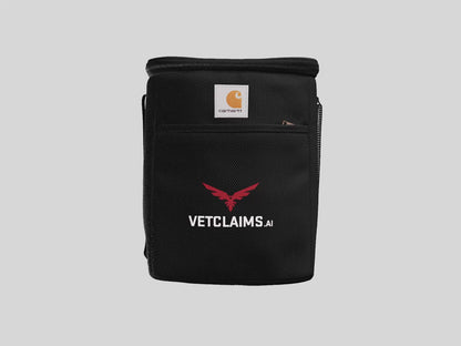 Carhartt Vertical 12- Can Cooler Vetclaims Logo